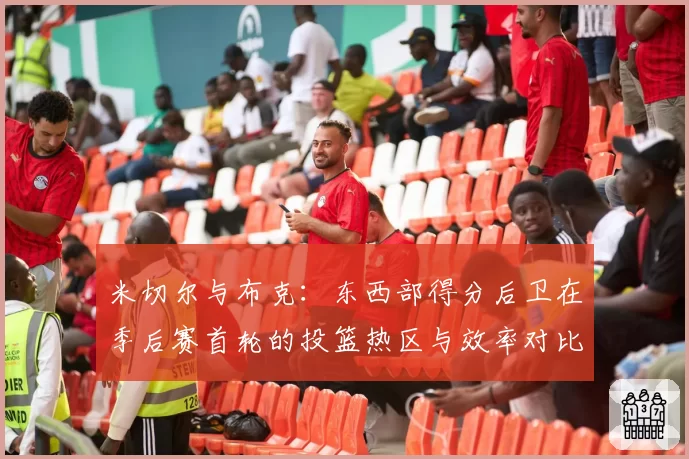 米切尔与布克:东西部得分后卫在季后赛首轮的投篮热区与效率对比